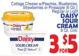 Bravo Supermarkets DAISY SOUR CREAM 8 Oz. Cntr offer