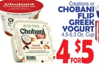 Bravo Supermarkets CHOBANI FLIP GREEK YOGURT offer