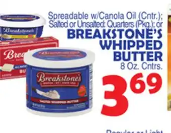 Bravo Supermarkets BREAKSTONE'S WHIPPED BUTTER offer