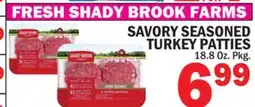 Bravo Supermarkets SAVORY SEASONED TURKEY PATTIES offer