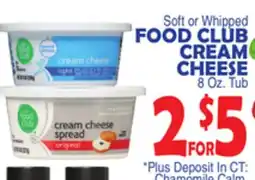 Bravo Supermarkets FOOD CLUB CREAM CHEESE offer