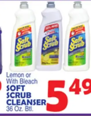 Bravo Supermarkets SOFT SCRUB CLEANSER offer