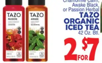 Bravo Supermarkets TAZO ORGANIC ICED TEA offer