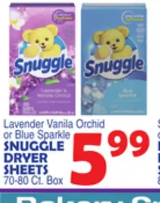 Bravo Supermarkets SNUGGLE DRYER SHEETS offer