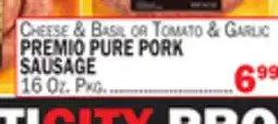 Bravo Supermarkets PREMIO PURE PORK SAUSAGE offer