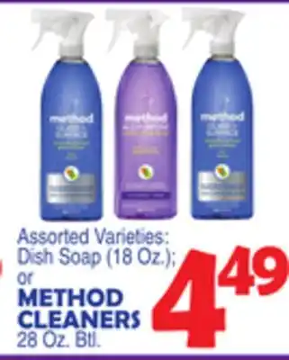 Bravo Supermarkets METHOD CLEANERS 28 Oz. Btl offer