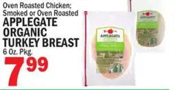 Bravo Supermarkets APPLEGATE ORGANIC TURKEY BREAST offer