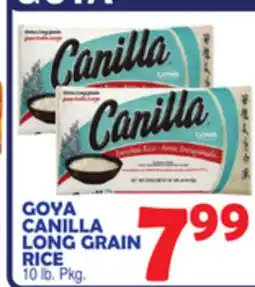 Bravo Supermarkets GOYA CANILLA LONG GRAIN RICE offer