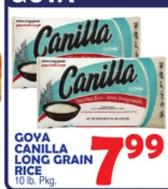 Bravo Supermarkets GOYA CANILLA LONG GRAIN RICE offer