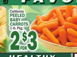 Bravo Supermarkets PEELED BABY CARROTS offer