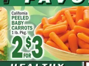 Bravo Supermarkets PEELED BABY CARROTS offer