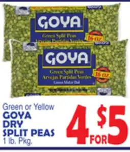 Bravo Supermarkets GOYA DRY SPLIT PEAS offer