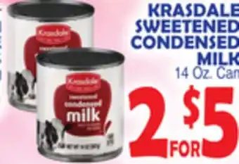 Bravo Supermarkets KRASDALE SWEETENED CONDENSED MILK offer