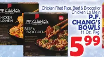 Bravo Supermarkets P. F. CHANG'S BOWLS offer