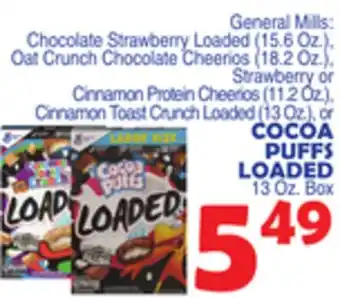 Bravo Supermarkets COCOA PUFFS LOADED 13 Oz. Box offer