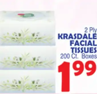 Bravo Supermarkets KRASDALE FACIAL TISSUES offer