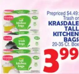 Bravo Supermarkets KRASDALE TALL KITCHEN BAGS offer