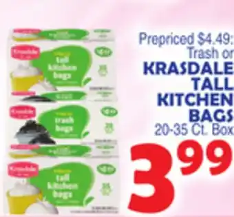 Bravo Supermarkets KRASDALE TALL KITCHEN BAGS offer