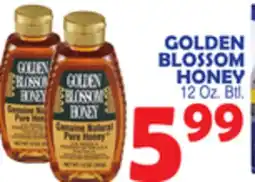 Bravo Supermarkets GOLDEN BLOSSOM HONEY offer