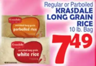 Bravo Supermarkets KRASDALE LONG GRAIN RICE offer