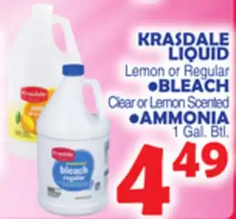 Bravo Supermarkets KRASDALE LIQUID Lemon or Regular offer