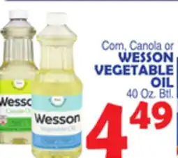 Bravo Supermarkets WESSON VEGETABLE OIL offer