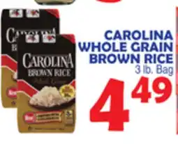 Bravo Supermarkets CAROLINA WHOLE GRAIN BROWN RICE offer