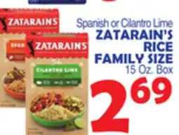 Bravo Supermarkets ZATARAIN'S RICE FAMILY SIZE offer