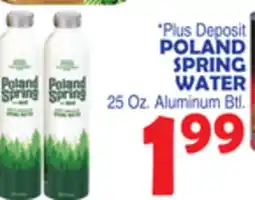 Bravo Supermarkets POLAND SPRING WATER offer