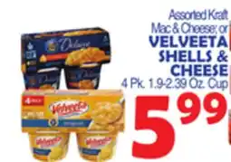 Bravo Supermarkets VELVEETA SHELLS & CHEESE offer