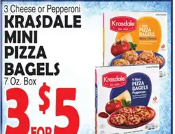 Bravo Supermarkets KRASDALE MINI PIZZA BAGELS offer