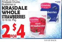 Bravo Supermarkets KRASDALE WHOLE STRAWBERRIES offer