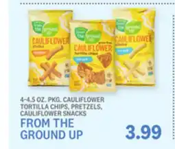 Kings Food Markets FROM THE GROUND UP CAULIFLOWER TORTILLA CHIPS, PRETZELS, CAULIFLOWER SNACKS offer