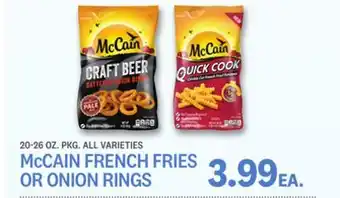 Kings Food Markets McCAIN FRENCH FRIES OR ONION RINGS offer