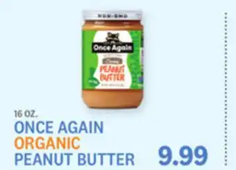 Kings Food Markets ONCE AGAIN ORGANIC PEANUT BUTTER offer