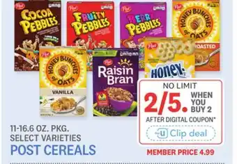 Kings Food Markets POST CEREALS offer