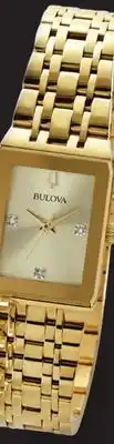 JC Penney Bulova women's Quadra gold-tone offer