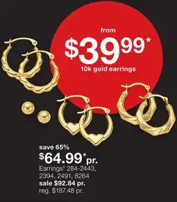 JC Penney Earrings‡ offer