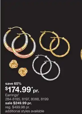 JC Penney Earrings◊ offer