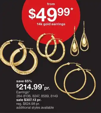 JC Penney Earrings◊ offer