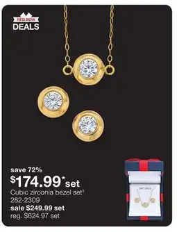 JC Penney Cubic zirconia bezel set‡ offer