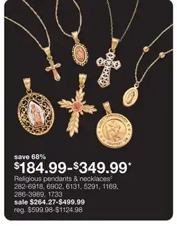 JC Penney Religious pendants & necklaces◊ offer