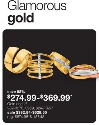 JC Penney Gold rings‡◊ offer