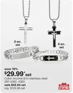 JC Penney Cubic zirconia &/or stainless steel offer