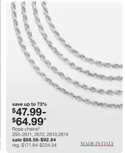 JC Penney Rope chains§ offer