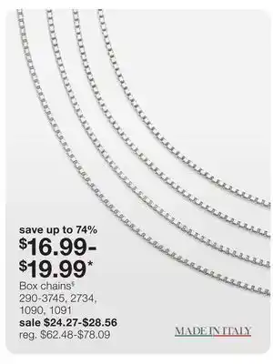 JC Penney Box chains§ offer