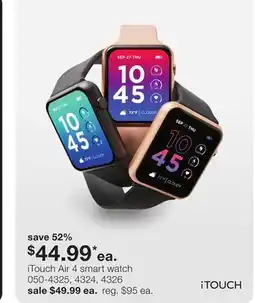 JC Penney iTouch Air 4 smart watch offer