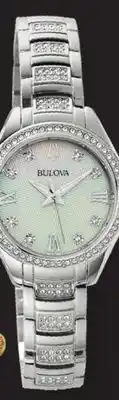 JC Penney Bulova women's crystal accent silver-tone offer