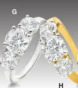 JC Penney 3 ct. t.w. lab-grown diamond Color G, S11-S12 offer