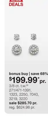 JC Penney 3/8 ct. t.w.Ħ‡ offer